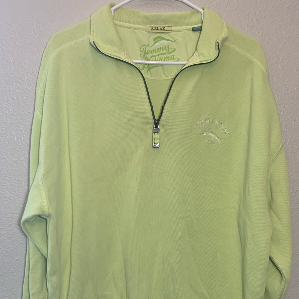 Tommy Bahama Relax Mens Medium 1/4 Zip Pullover C7